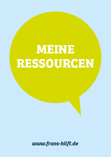 Deckblatt des Flyers "Meine Ressourcen"