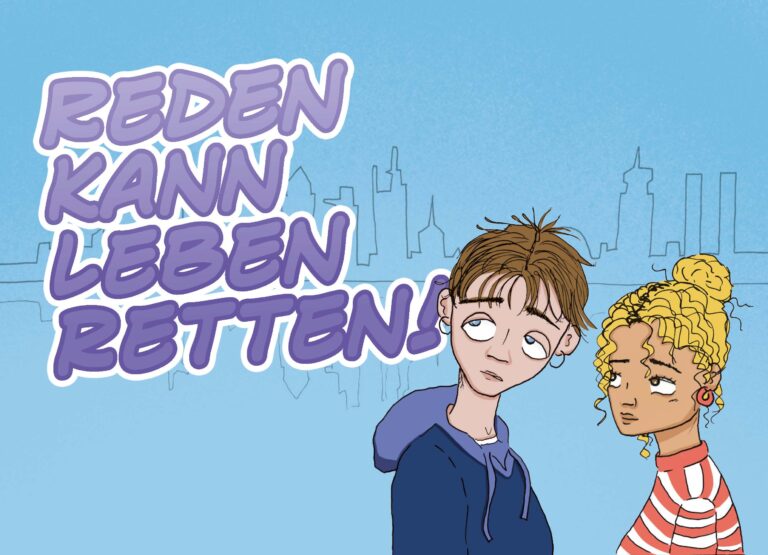 Deckblatt Comic "Reden kann Leben retten"